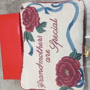 Vintage decor accent pillow.